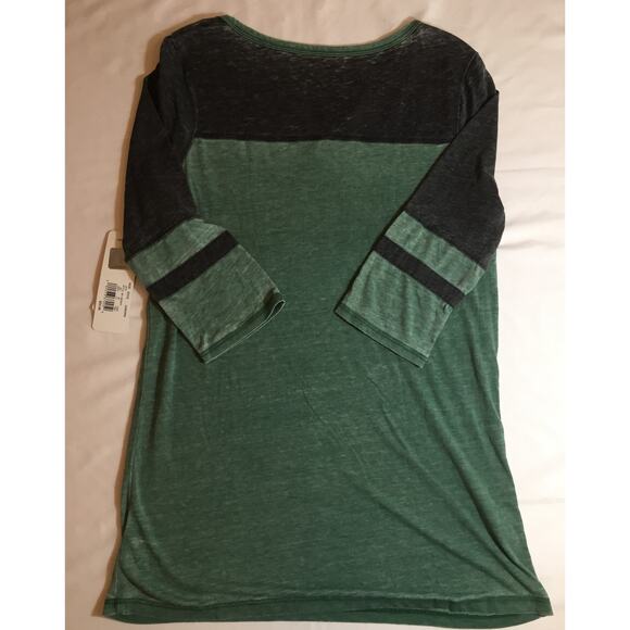 NFL Teens New York Jets Shirt Girl's Junior Small (3/5) Green/Grey - Picture 4 of 4